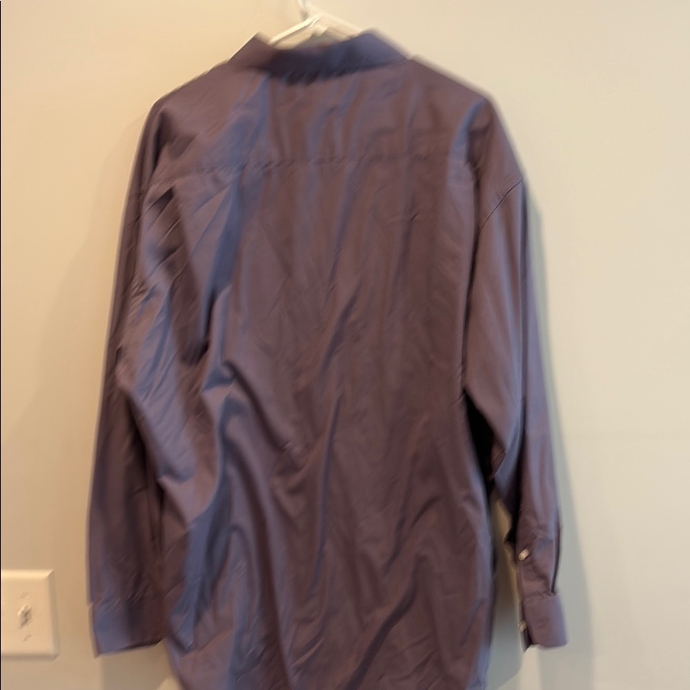 Croft & Barrow Purple Casual Button Down Shirt - Picture 4 of 4
